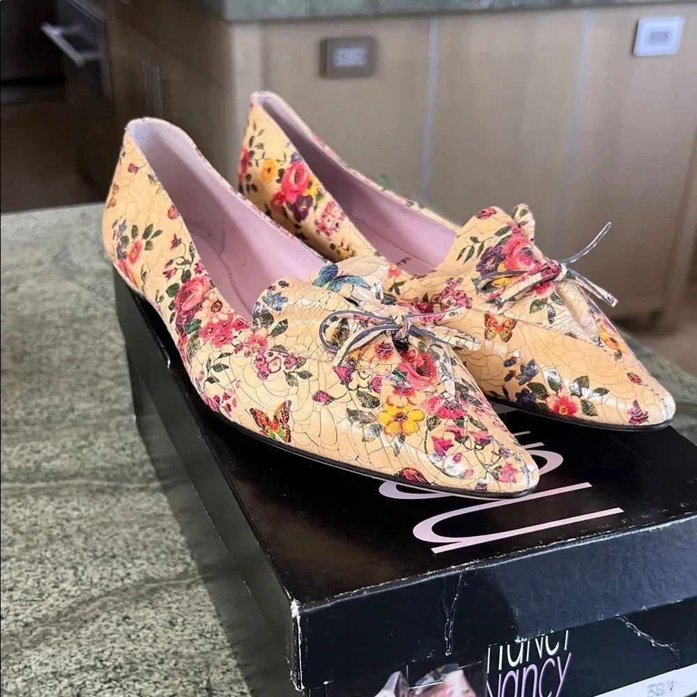 Floral Print Women's Loafers